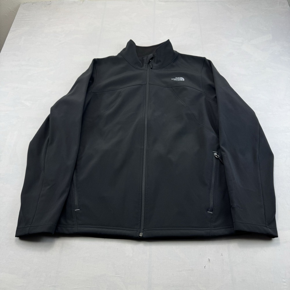 The North Face Apex WindWall Womens XL Black Full Zip Softshell Jacket